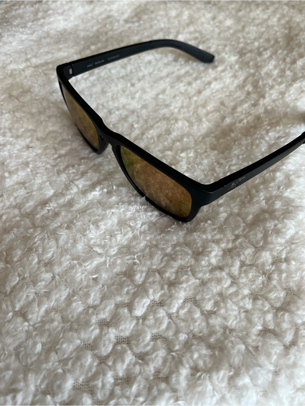 Maui Jim Longitude Black Sunglasses w/ Pink Mirrored Sunrise Lenses EUC - Picture 4 of 9